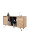 Hanah Home Sina 4619 Consola Roble Zafiro y Antracita